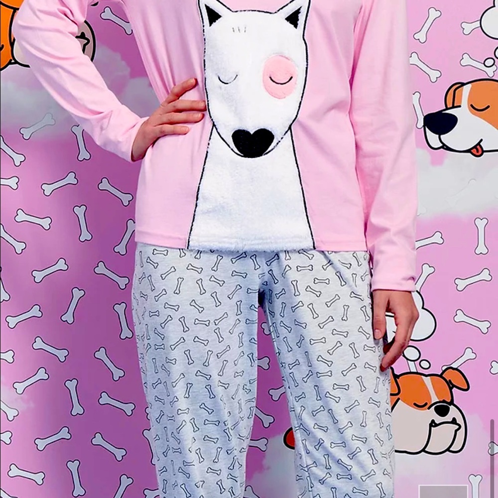 Sorbetto Loft Brand Bull Terrier Dog Pajamas